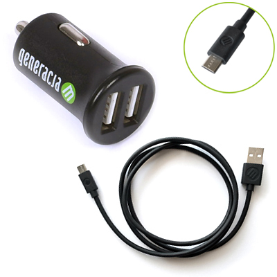 Ładowarka samochodowa micro USB 2400 mA