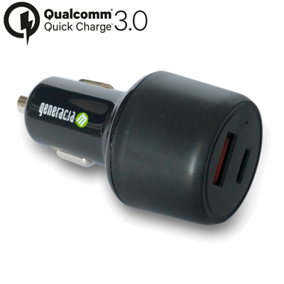 Ładowarka samochodowa z dwoma portami USB i dwoma gniazdami zapalniczki